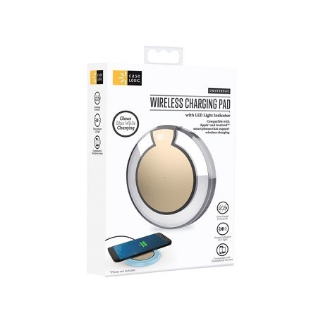 Case Logic Wireless Charging Pad with LED Light Indicator (Assorted Colors)