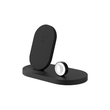 Belkin BOOSTUP Wireless Charging Dock for iPhone & Apple Watch with USB Type-A Port (Black)