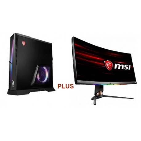 MSI Trident X Plus Gaming Desktop PLUS MSI Optix MPG341CQRV 34" 21:9 120 Hz Curved Adaptive-Sync VA Gaming Monitor