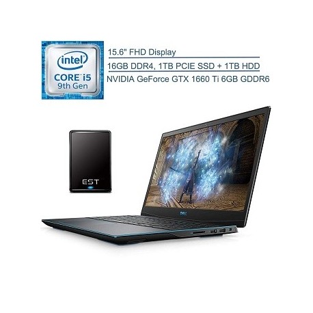 2020 Dell G3 15.6" FHD VR Ready Gaming Laptop, 9th Gen Intel Quad-Core i5 9300H
