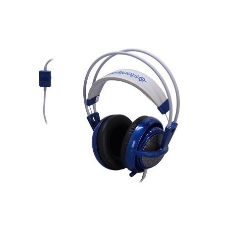 SteelSeries Siberia V2 3.5mm Connector Circumaural Full-Size Gaming Headset - Blue