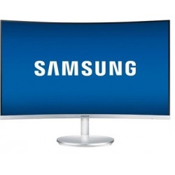 Samsung - CF591 Series C27F591FDN 27" LED Curved FHD FreeSync Monitor - Silver