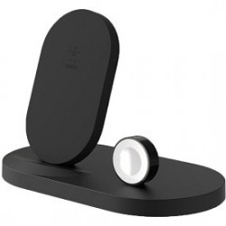 Belkin BOOSTUP Wireless Charging Dock for iPhone & Apple Watch with USB Type-A Port (Black)