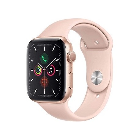 Apple Watch Series 5 (GPS, 44mm) - Gold Aluminum Case with Pink Sport Band